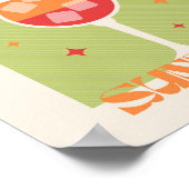 Poster Drink Cocktail Kunst, Dichtung und Musik (Ecke)