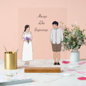 Poster, Druck Acrylschild (Hochzeit)