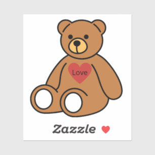 Poster / Druck "Teddytendenz" Aufkleber