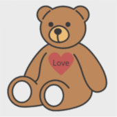 Poster / Druck "Teddytendenz" Aufkleber (Vorderseite)