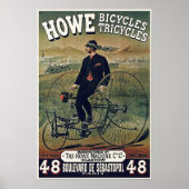 Poster/Drucke: Howe Bicycles Tricycle Poster (Vorne)