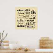 Poster drucken für militärische U-Bahn (Küche)