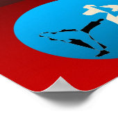 Poster drucken Karate-Kampfkunst (Ecke)