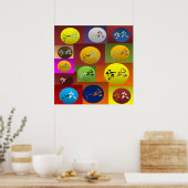 Poster drucken Karate-Kampfkunst (Küche)