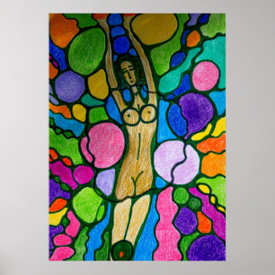 Poster Dryad (Nymphe aus Holz)