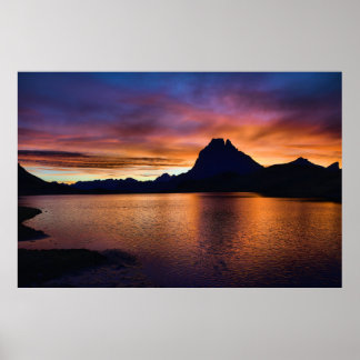 Poster du Pic du Midi d'Ossau au hebel du jour