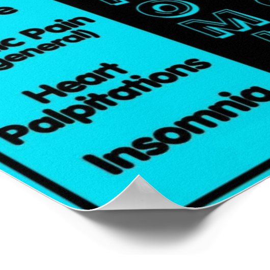 POSTER...DYSAUTONOMIE - Symptome Poster (Ecke)