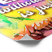 Poster, EARTH ohne ART ist nur EH! Poster (Ecke)