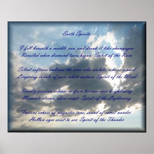 Poster "Earth Spirits" (Vorne)