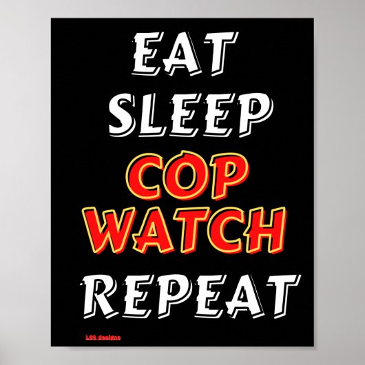 Poster "EAT, SLEEP..." (Vorne)