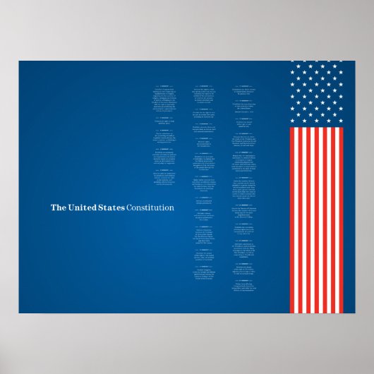 Poster Econo USA Constiution American Flag (Vorne)