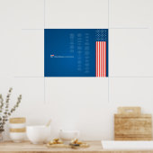 Poster Econo USA Constiution American Flag (Küche)