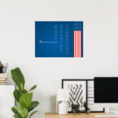 Poster Econo USA Constiution American Flag (Heimbüro)