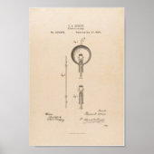 Poster / Edison Light Bulb Patent (Vorne)