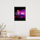 Poster-Eiffelturm Fireworks 16" x 20" Poster (Küche)