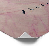 Poster "Eine Frau schreiben" (Ecke)