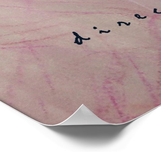 Poster "Eine Frau schreiben" (Ecke)