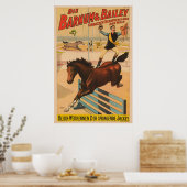 Poster eines auf Pferd Stehenden Mannes (Küche)