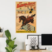 Poster eines auf Pferd Stehenden Mannes (Heimbüro)