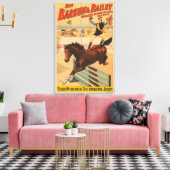 Poster eines auf Pferd Stehenden Mannes Leinwanddruck (Insitu (Wohnzimmer))