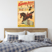 Poster eines auf Pferd Stehenden Mannes Leinwanddruck (Insitu (Schlafzimmer))