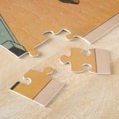 Poster eines auf Pferd Stehenden Mannes Puzzle (Seite)