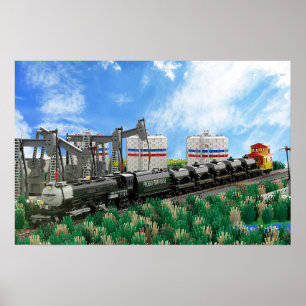 Poster eines Big Boy-Lokomotivenmodells
