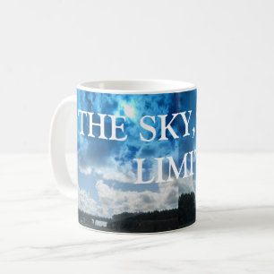 Poster eines Londoner Sky Kaffeetasse