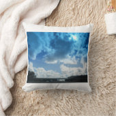 Poster eines Londoner Sky Kissen (Decke)