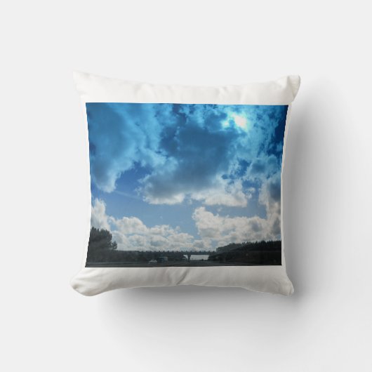 Poster eines Londoner Sky Kissen (Vorderseite)