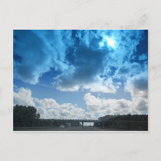 Poster eines Londoner Sky Postkarte (Vorderseite)