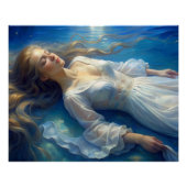 Poster eines Mädchens in einem weißen Kleid in ein (Vorderseite)