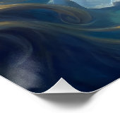 Poster eines Mädchens in einem weißen Kleid in ein (Ecke)