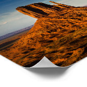 Poster eines phantastischen Sonnenuntergangs im Mo (Ecke)