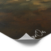 Poster | Elch | Malstil (Ecke)