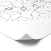 Poster - Elegantes Mandala Muster in Farbe (Ecke)