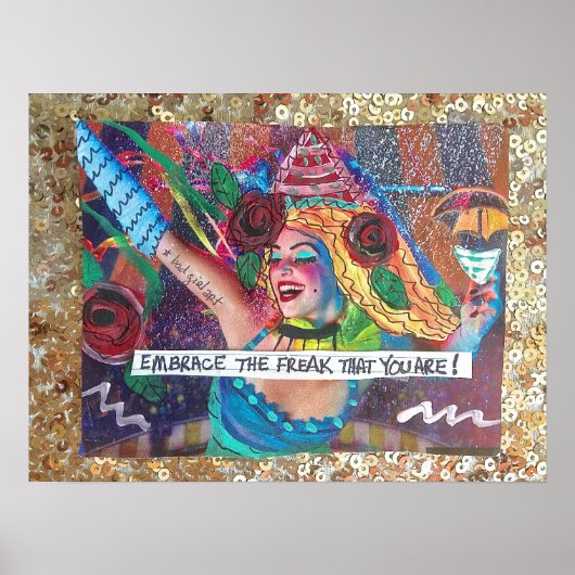 POSTER-EMBRACE DIE FREAK, DASS SIE SIND. POSTER (Vorne)