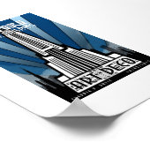 Poster - Empire State Building Art Deco (Ecke)