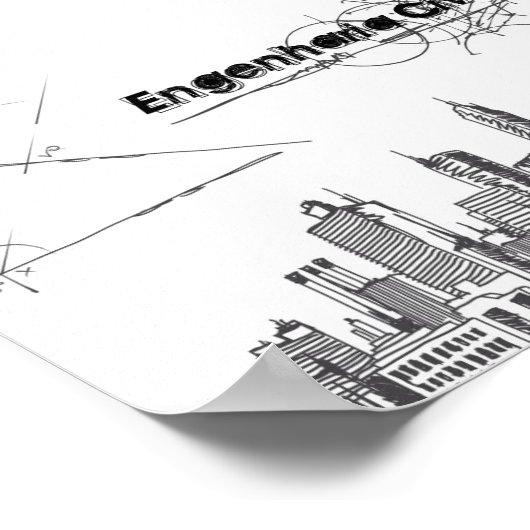 Poster Engenharia Zivil (Ecke)