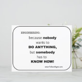 Poster - Engineering Know How (Stehend Vorderseite)