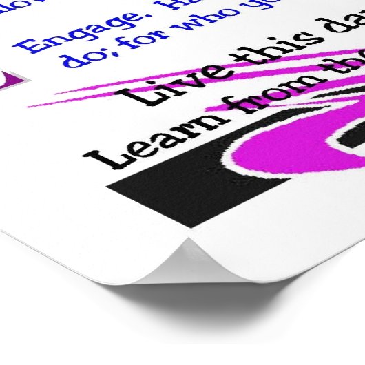 Poster: "Enjoy Life" Poster (Ecke)