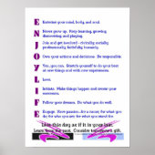 Poster: "Enjoy Life" Poster (Vorne)
