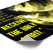 Poster "Erhalte den Heiligen Geist" (Ecke)