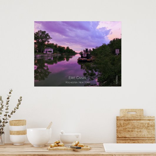 Poster - Erie Canal bei Sunset (Küche)