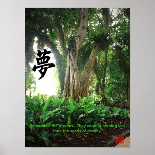 Poster: Erinnern Sie sich an die Träume. ... Poster (Vorne)