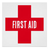 Poster - Erste Hilfe - Rotes Kreuz (Vorderseite)