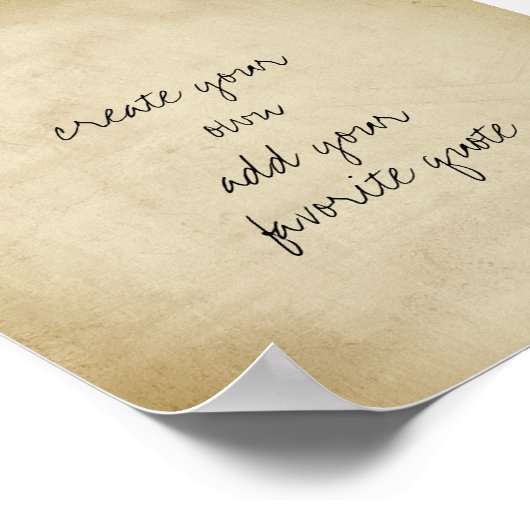 Poster erstellen Sie Ihre eigene bedrängte Textur (Ecke)