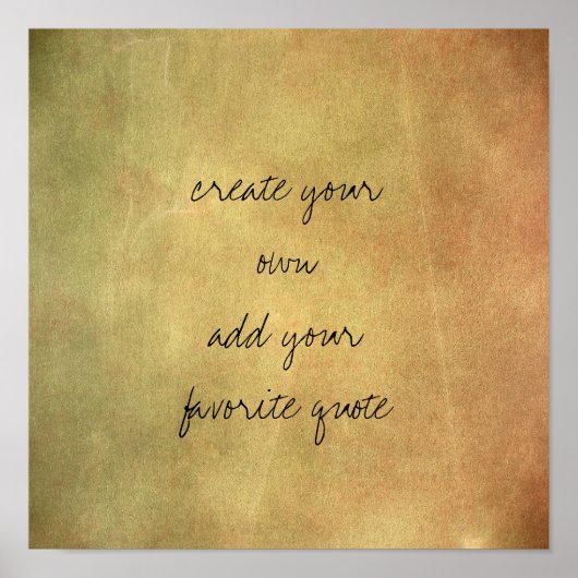 Poster erstellen Sie Ihre eigene bedrängte Textur  (Vorne)