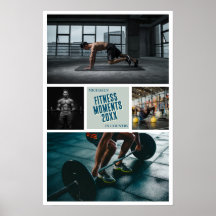 Poster Erstellen Sie Ihre eigene Fitness Foto