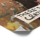 POSTER-ES GIBT EINE DÜNNE LINIE ZWISCHEN GLÜCKLICH POSTER (Ecke)